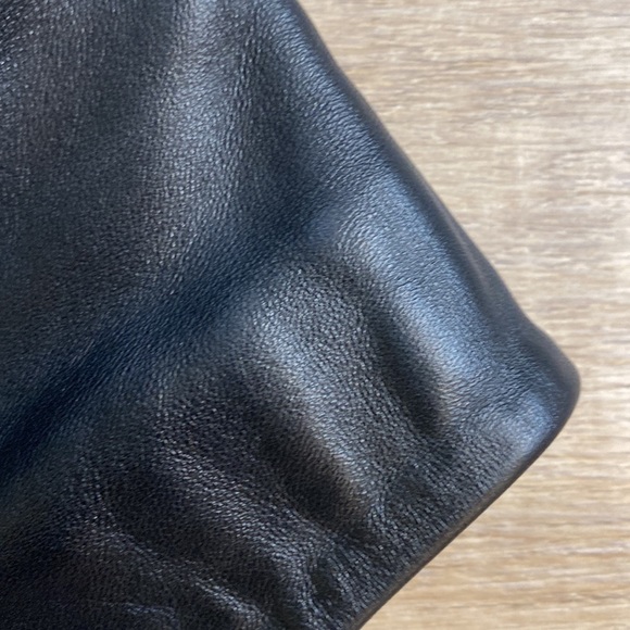 Boston Proper Genuine Leather Mini Dress - Picture 16 of 16